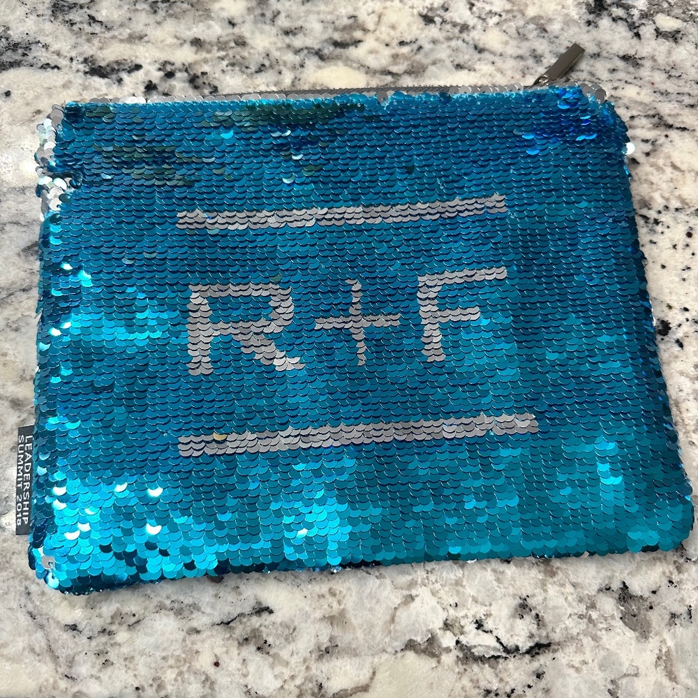 Rodan + Fields *RARE* Sequined Makeup bag
